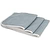 [No Streak Freak] Microfiber Window and Mirror Waffle Towel (16"x16") Gray - 3 Pack