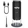Portable Battery Powered Burr Coffee Grinder with 38 Adjustable Settings, Rechargeable Coffee Bean Grinder with LED Display, Quiet Cordless Coffee Mill for Travel, Camping, Espresso, Pour Over, etc