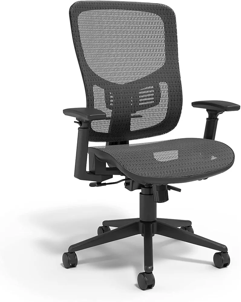 Staples Kroy Mesh Swivel Office Chair, Ergonomic Adjustable Chair with Armrest and Lumbar Support, Perfect as a Gaming Chair or Desk Chair