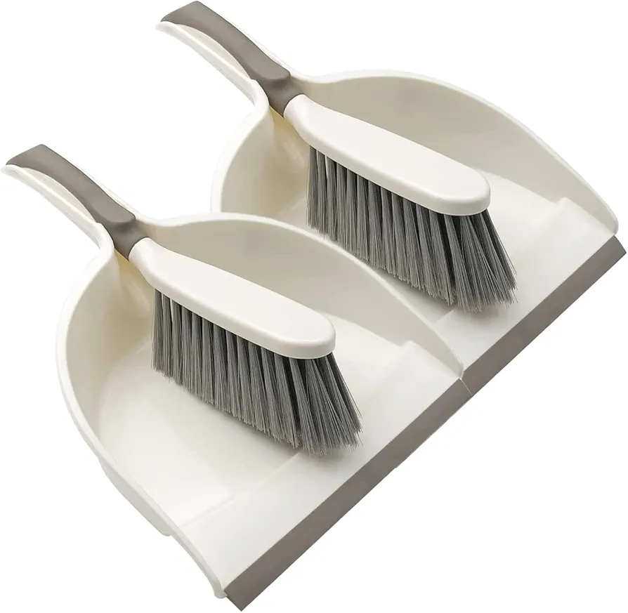 Small Dust Pan and Brush Broom - Dust Pan and Brush Set, Small Dustpan and Brush Set, Hand Broom and Dustpan Set, Dustpan with Brush, Dustpan and Brush Set are Daily Cleaning Tools for Family. 2set.
