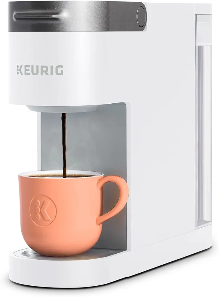 Keurig K-Slim Single Serve K-Cup Pod Coffee Maker, Featuring Simple Push Button Controls And MultiStream Technology, White