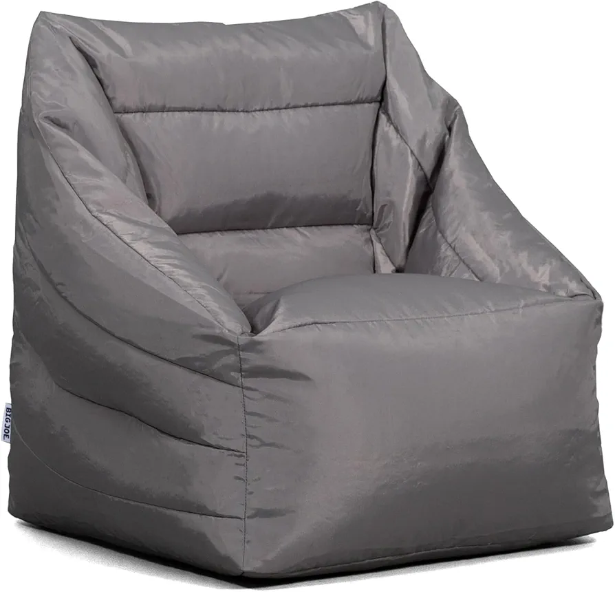 Big Joe Aurora Bean Bag Chair, Graphite Smartmax, Durable Polyester Nylon Blend, 2.2 feet