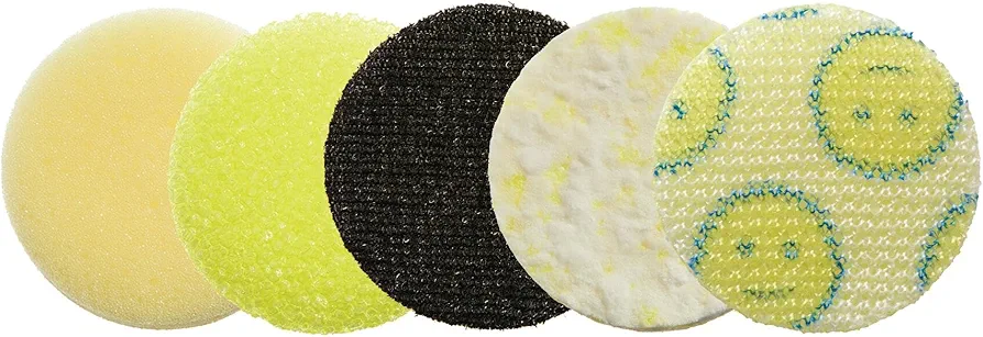 Dremel Versa 5-Pack Scrub Daddy Cleaning Sponge Pads, Variety Pack for Multi-Surface Cleaning, for use in Kitchen, Household and Bathroom - Compatible with Versa Power Scrubber Tool, PC360-5