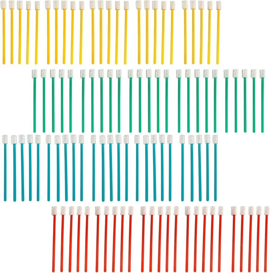 Evaclean Swilly Original Disposable Crevice Brushes - 100 Pack - Versatile Cleaning Tool for Tight Spaces, Window Tracks, Keyboards, Car Vents, and Household Use (Multicolor)