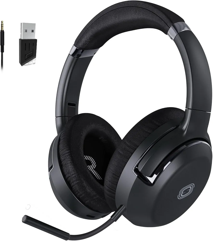 Bluetooth Headphones, Portable Noise-Cancelling Over-Ear Headphones with Mic,Compatible with PC(Need to be Cleaned)