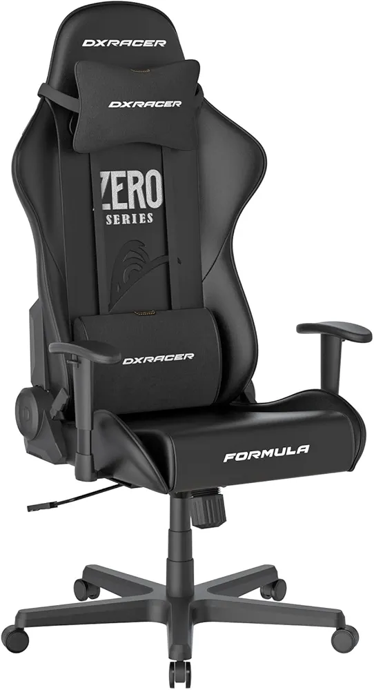 DXRacer Formula Gaming Chair - Ergonomic Chair for Computer and Video Game, Memory Foam Headrest, Lumbar Support, Black & White