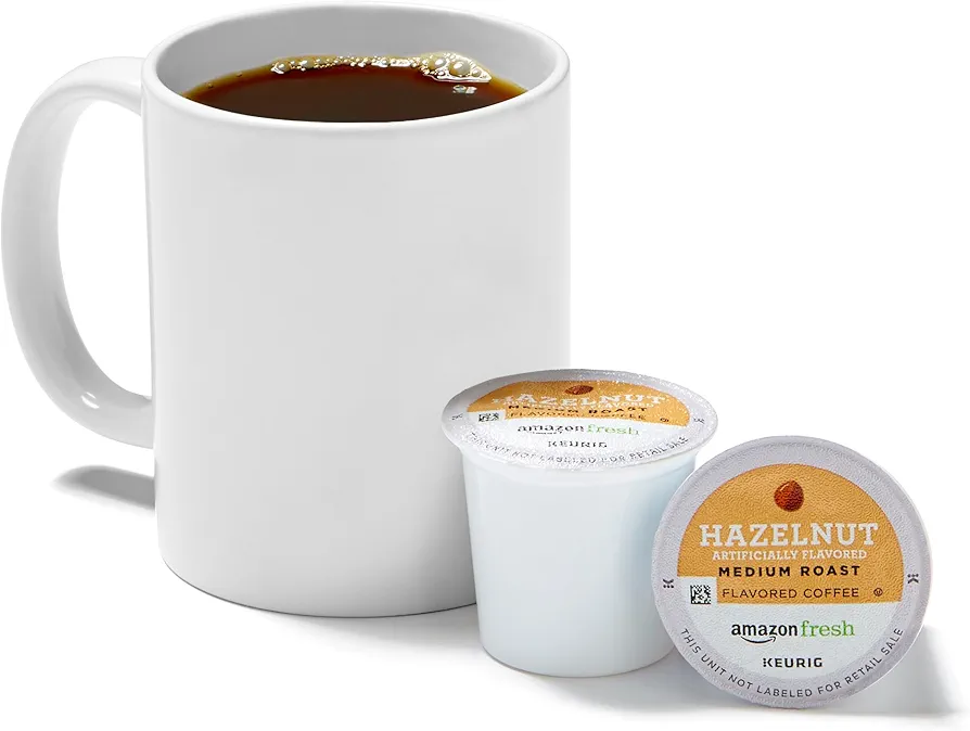 AmazonFresh 80 Ct. K-Cups, Hazelnut Flavored Medium Roast, Keurig K-Cup Brewer Compatible