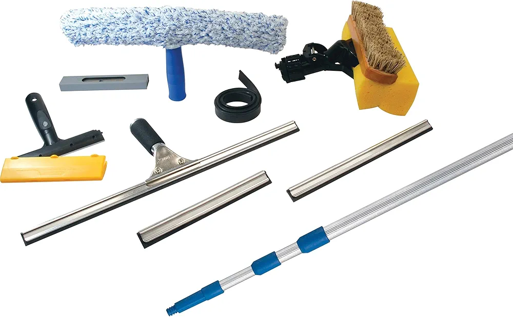 Ettore 2510 Universal Window Cleaning Kit Silver 36 Inch