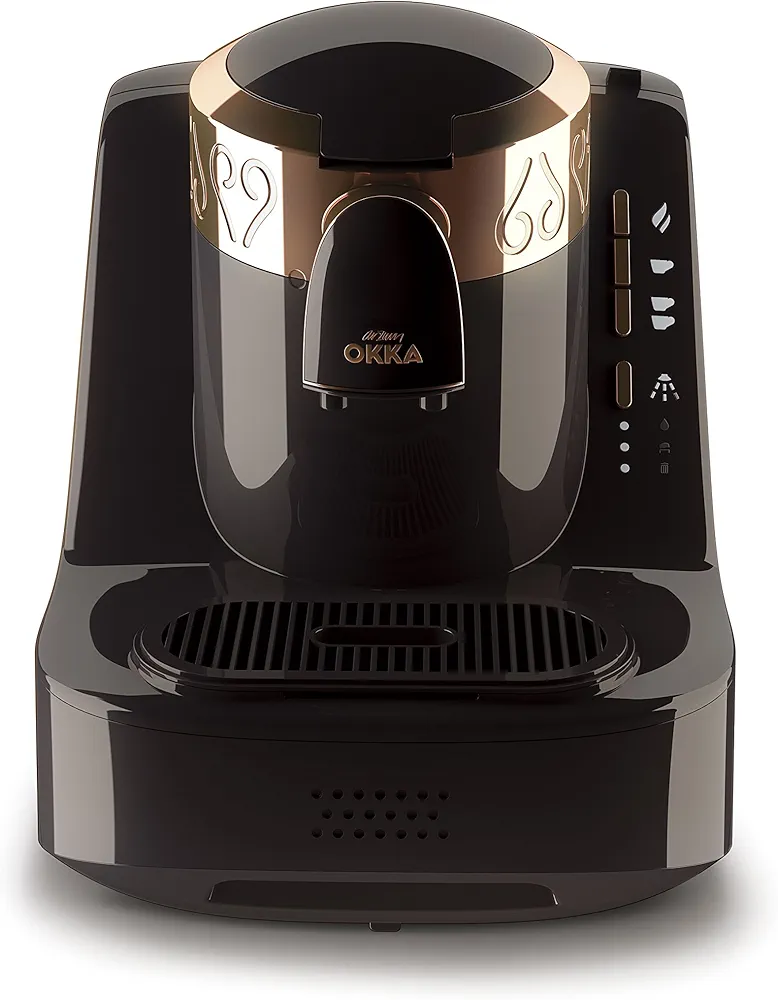 Arzum Okka Automatic Turkish/Greek Coffee Machine, USA 120V UL, Black/Copper (Gold)