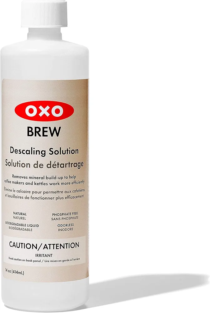 OXO BREW All-Natural Descaling Solution - 14 Fluid Ounce Bottle, Gray