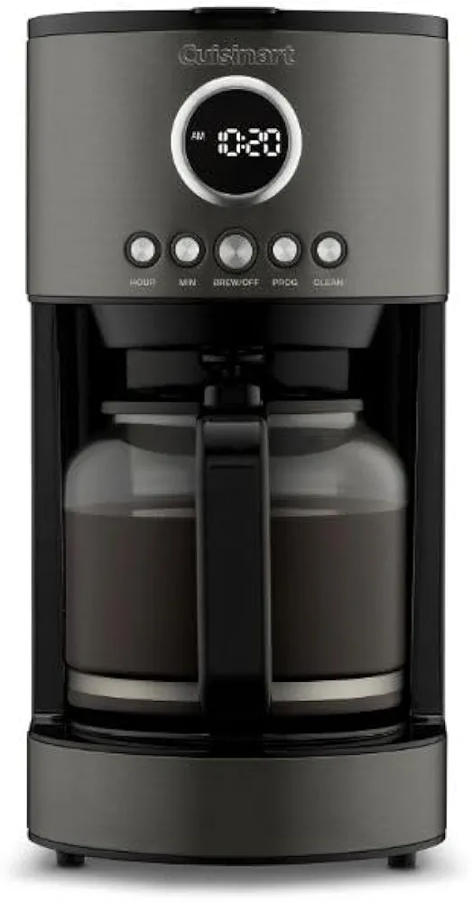 Cuisinart DCC-1220BKSFR 12 Cup Coffeemaker, Stainless Steel Black - Certified Refurbished