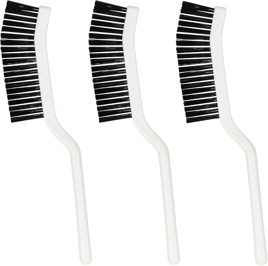 Crevice Brush - Ergonomic Plastic Handle, Hard Bristles, Multifunctional Cleaning Tool for Bathroom, Kitchen, Windows, and Gaps