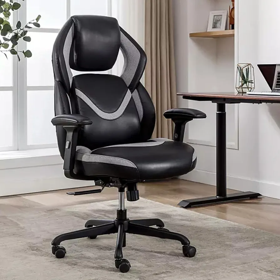 Gamers Unite Pro-Series High Back Ergonomic Chair with Patented AIR Lumbar-Supports Upto 300 Pounds