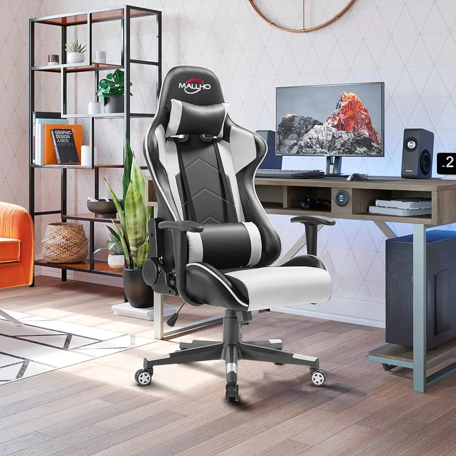 Polar Aurora Racing Computer Chairs High Back Video Gaming Chair Adjustable Executive Ergonomic Swivel Gamer Chair