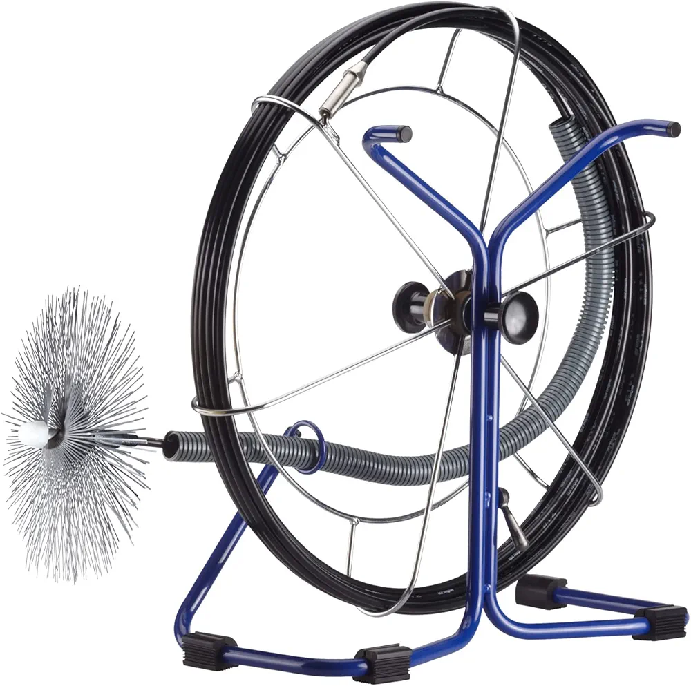 Wohler Viper L | 65' Long | Chimney Cleaning Tool | Professional & Residential Cleaning | Creosote & Lint Removal | Chimney Sweeping & Air Duct Cleaning | Without Brush