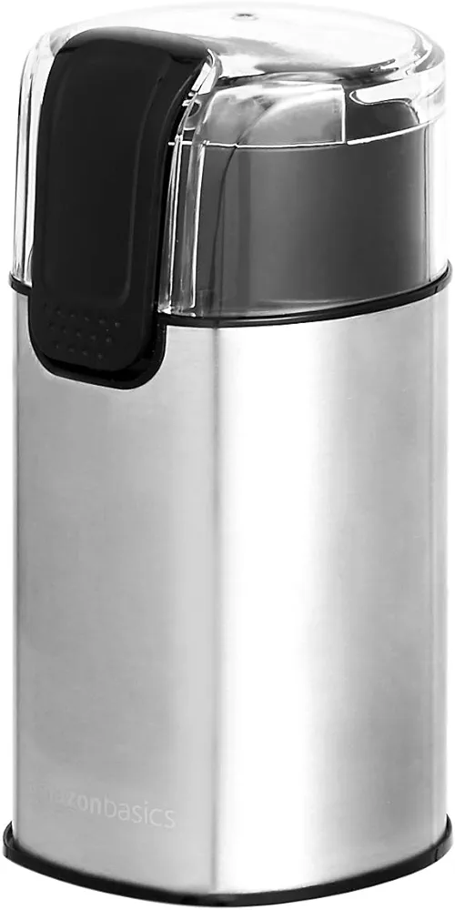 Amazon Basics Electric Coffee Grinder, Coffee Bean and Spice Grinder, With Heavy-Duty Stainless Steel Grind Blades