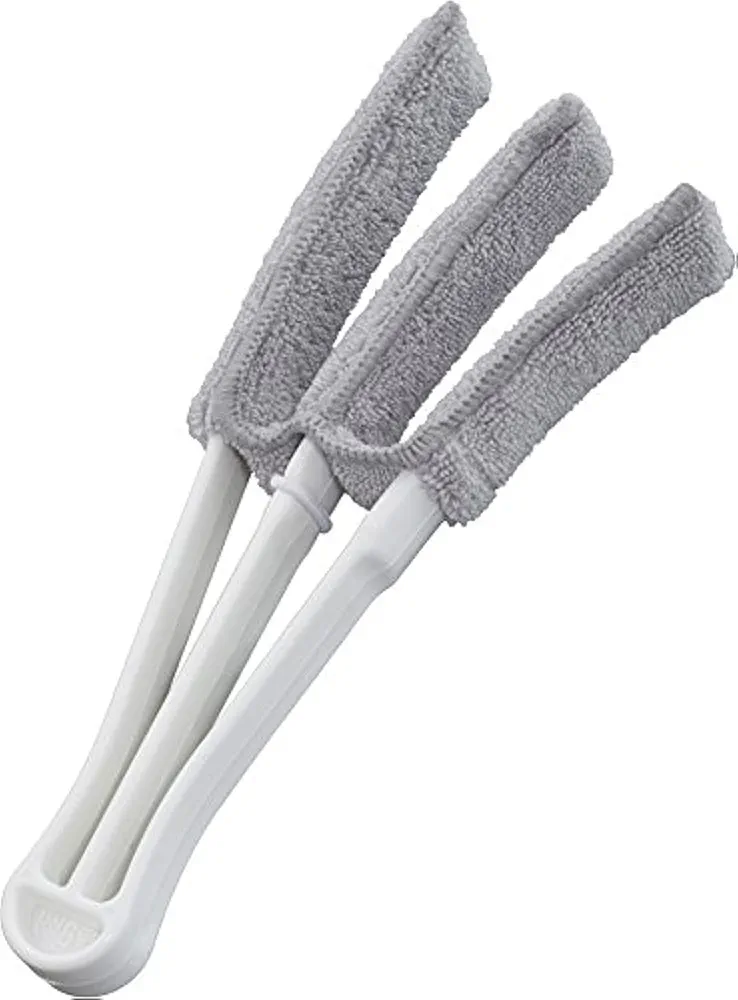 UNGER Mini-Blind Duster, 3", Gray