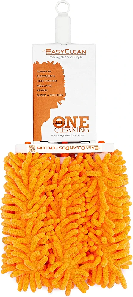 Microfiber Duster for Blinds - Multi-Surface Microfiber Dusters for Cleaning - Blind Cleaner Duster Tool - Baseboard Cleaner Tool with Handle - Blinds Cleaner Tool - Use as Damp Duster