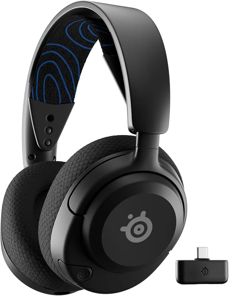 SteelSeries Arctis Nova 5P Wireless Multi-System Gaming Headset — Neodymium Magnetic Drivers — 100+ Audio Presets — 60 HR Battery — 2.4GHz or BT — ClearCast Gen2.X Mic — PS5, PS4, PC, Switch, Mobile