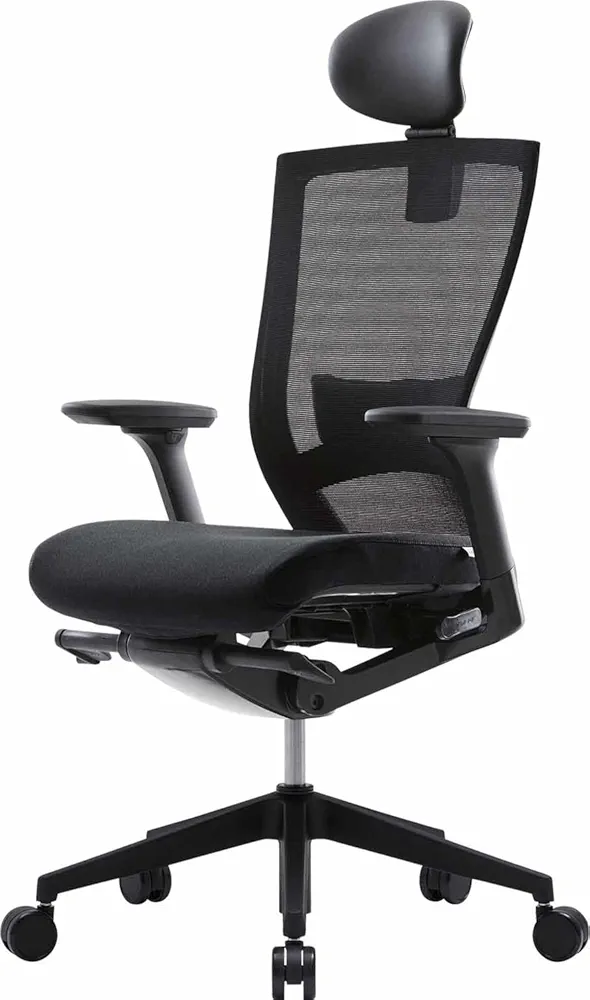 SIDIZ T50 Ergonomic Office Chair : High Performance Home Office Chair with Adjustable Headrest, Lumbar Support, 3D Armrest, Seat Depth, Mesh Back Computer Chair, Alternative Gaming Chair (Black)