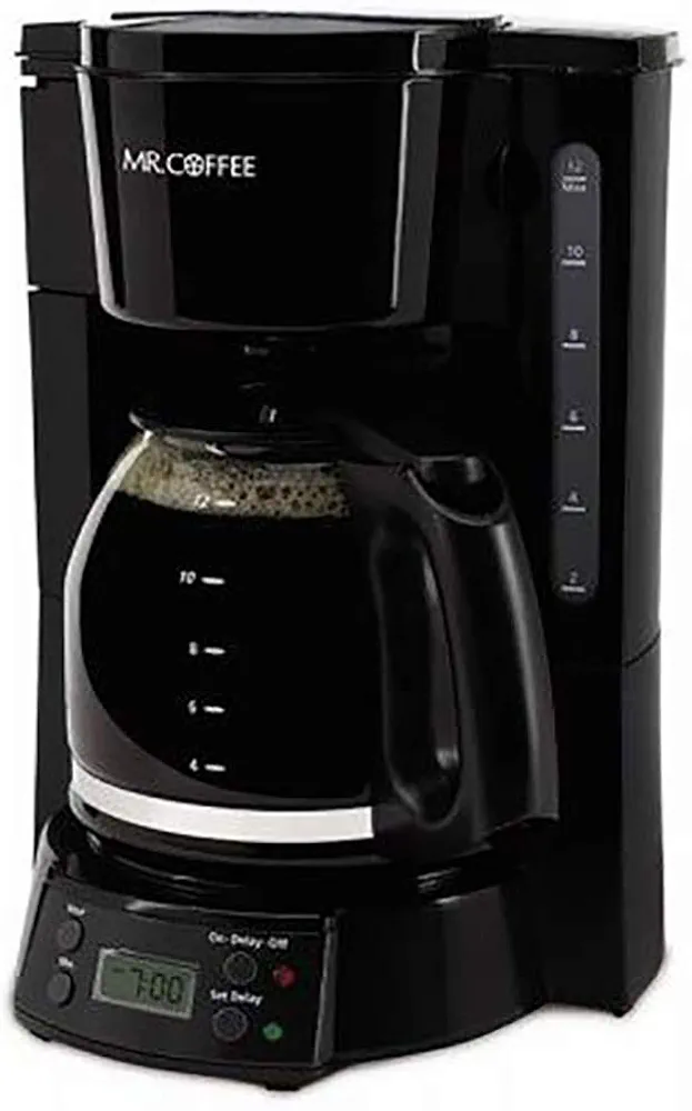Mr. Coffee 12-Cup Programmable Coffee Maker, Black