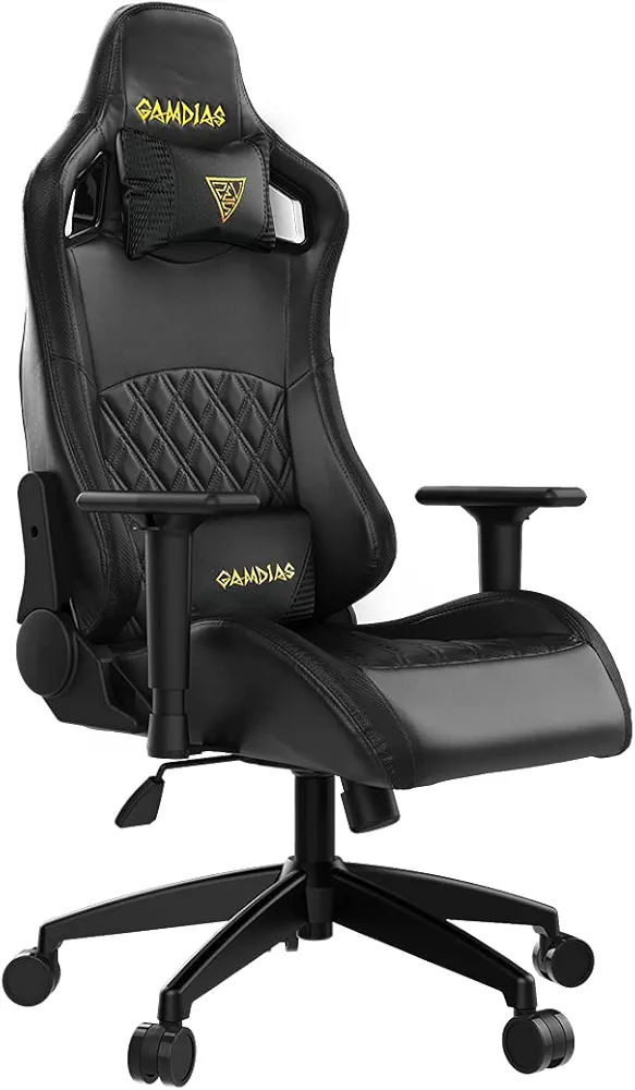 GAMDIAS Aphrodite EF1 Gaming Chair, High Back Headrest and Lumbar with Ergonomic Racing Seat, Black (Aphrodite EF1 Black/Black)