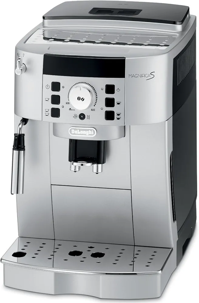 DeLonghi Magnifica XS Fully Automatic Espresso and Cappuccino Machine with Manual Cappuccino System, Silver