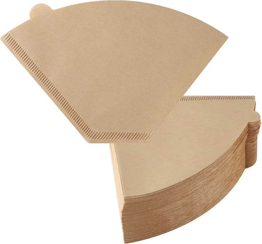 200 Count #4 Cone Coffee Filters 8-12 Cups, Disposable Coffee Filters 4 Cone Paper Unbleached Natural 4 Filters Paper Compatible with Ninja, Drip and Pour Over Coffee Maker