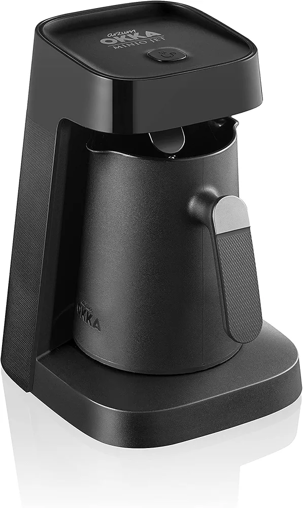 Arzum Okka Jet Automatic Turkish Coffee Maker, Black/Chrome (OK0017-KUL)