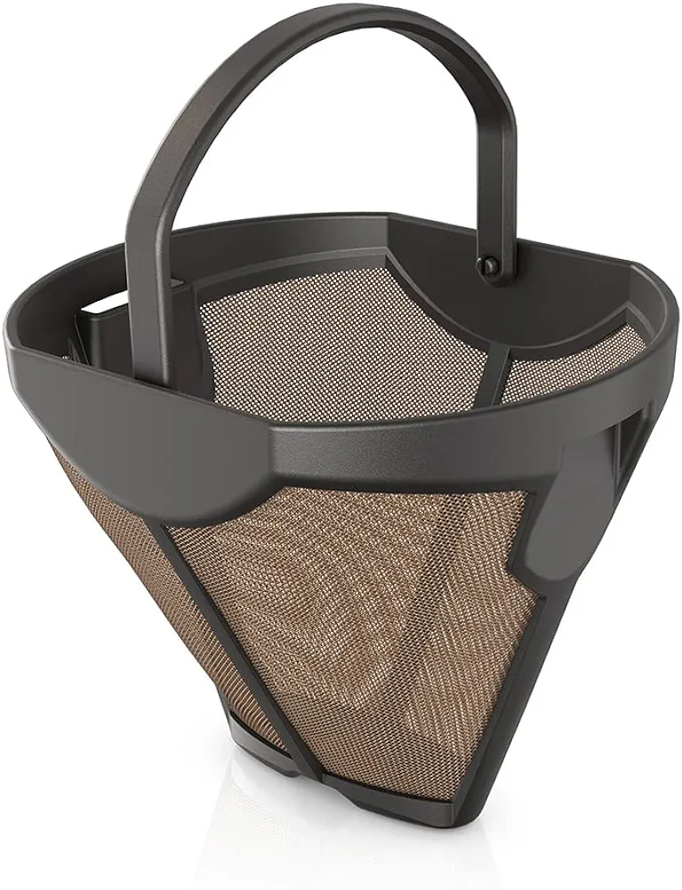 Ninja 134KKW300 Coffee Permanent Filter for CFP Dual Brew Models, Gold Tone Filter, Black 4.82'' x 4.17'' x 3.93''