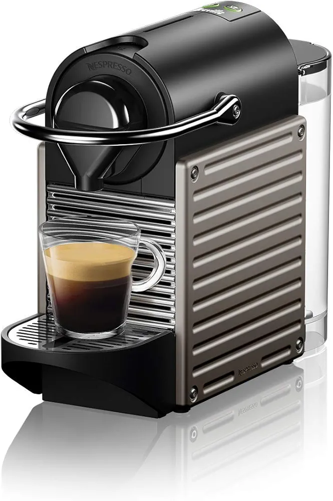 Nespresso BEC430TTN Pixie Espresso Machine, 24 ounces by Breville, Titan