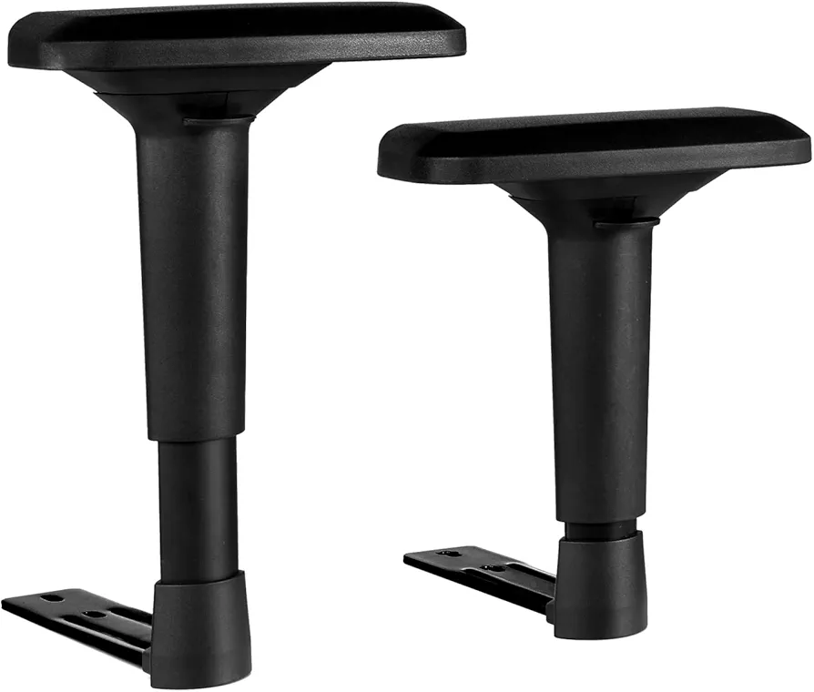 Frassie 4D Height Adjustable Chair Armrest Pair, Gaming Office Boss Chair Arms Set Replacement Part