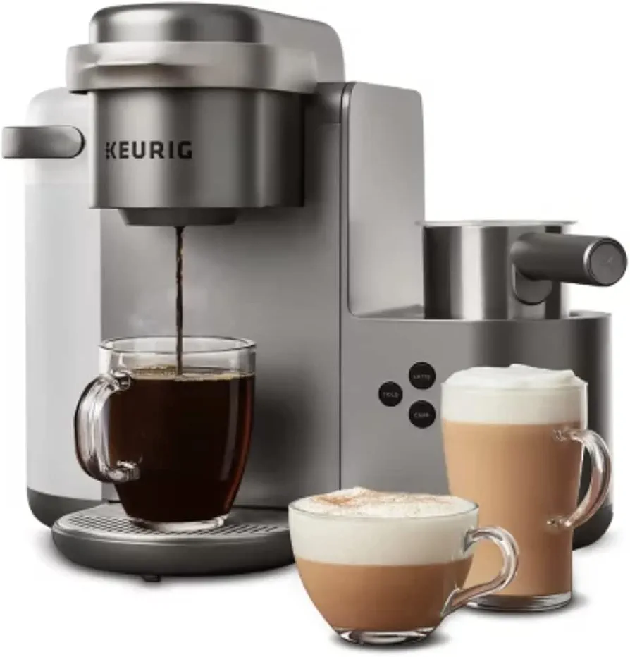 Keurig K-Cafe C Single Serve K-Cup Pod C Latte and Cappuccino Maker, 12, Nickel
