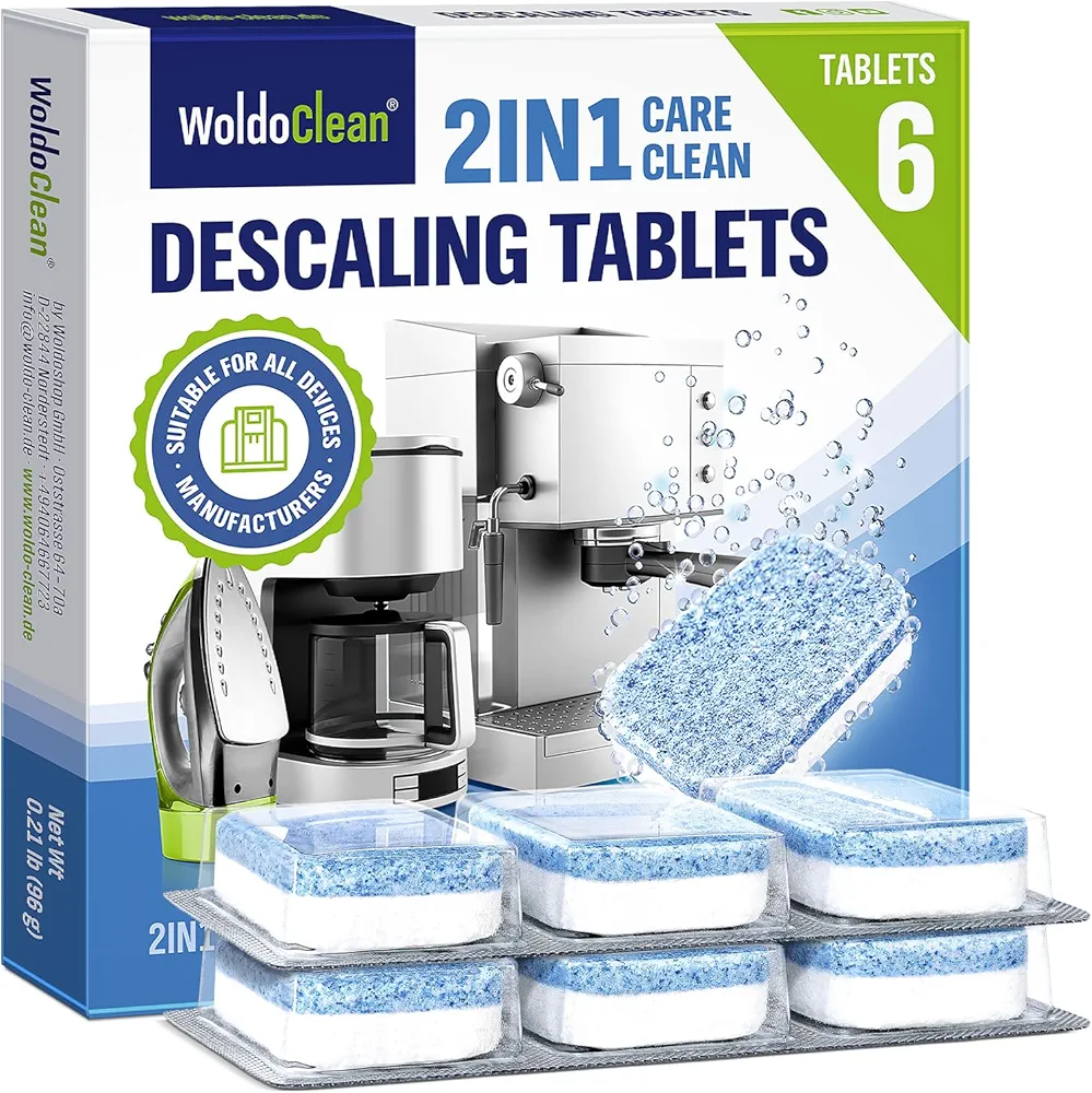 2in1 Descaler Tablets for Coffee Maschine and Coffee Maker - compatible with Keurig, Nespresso, Delonghi, Miele, Coffee Maker Pot