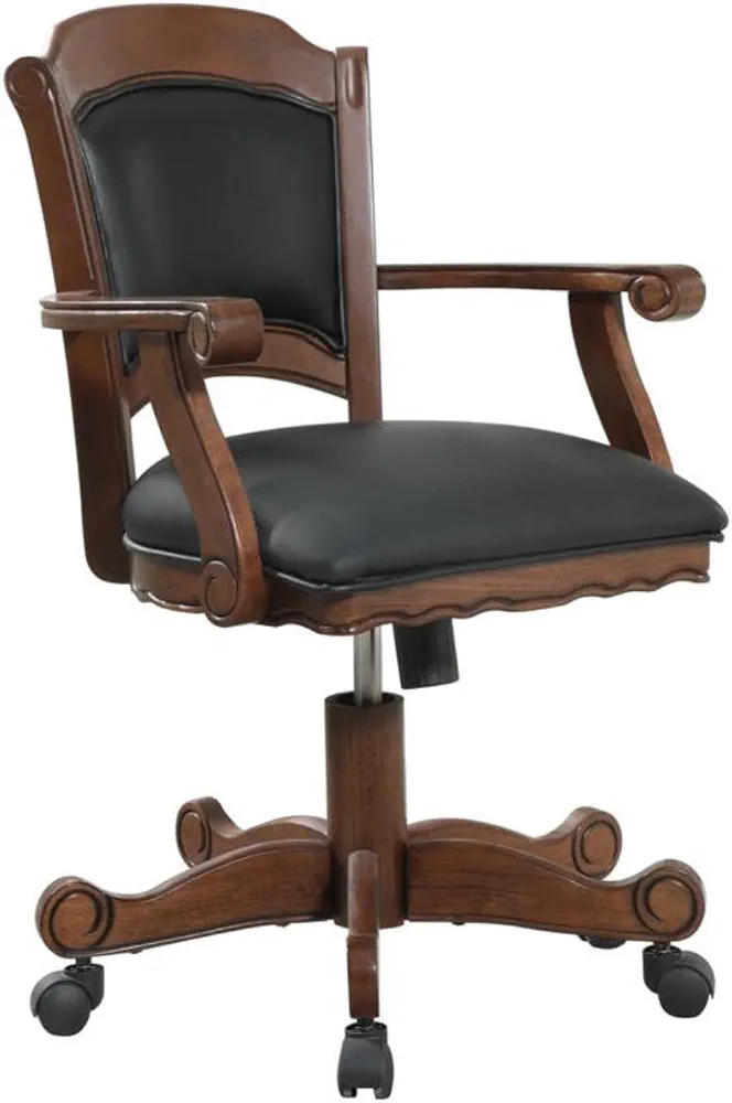 Coaster Furniture Game Chair 24” W x 24” D x 37” H Brown/Green 100872