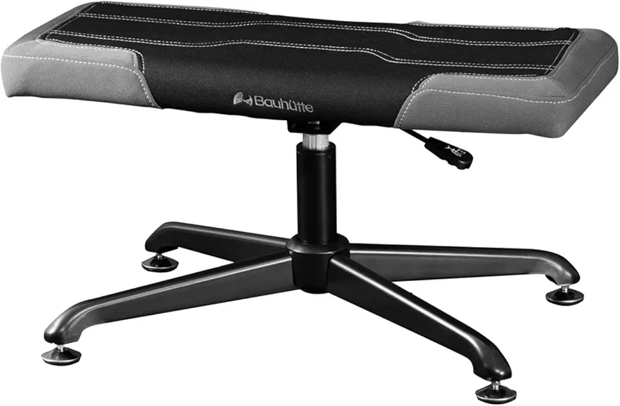 Bauhutte BOT-700-BK Gaming Ottoman, Wide, Gaming Chair, Foot Rest, Black, Width 28.0 inches (71 cm)