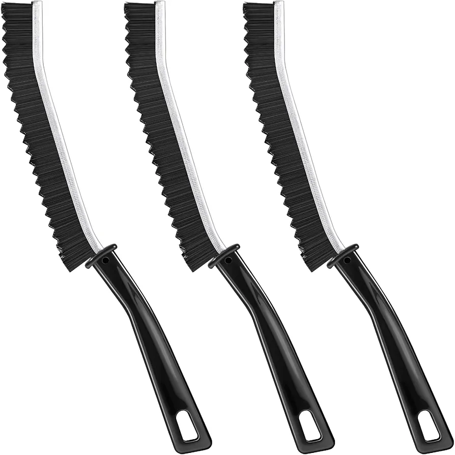 3 Pack Cleaning Brush - Hard Bristle Crevice Cleaning Brush,Multifunctional Gap Small Cleaning Brush,Cleaning Tools for Bathroom,Kitchen,Livingroom,Grout,Window, Vehicle, Faucets,Toilet