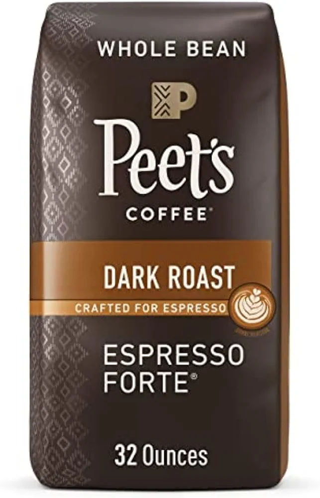 Peet's Coffee, Dark Roast Whole Bean Coffee - Espresso Forte, 32 Ounce (Pack of 1)