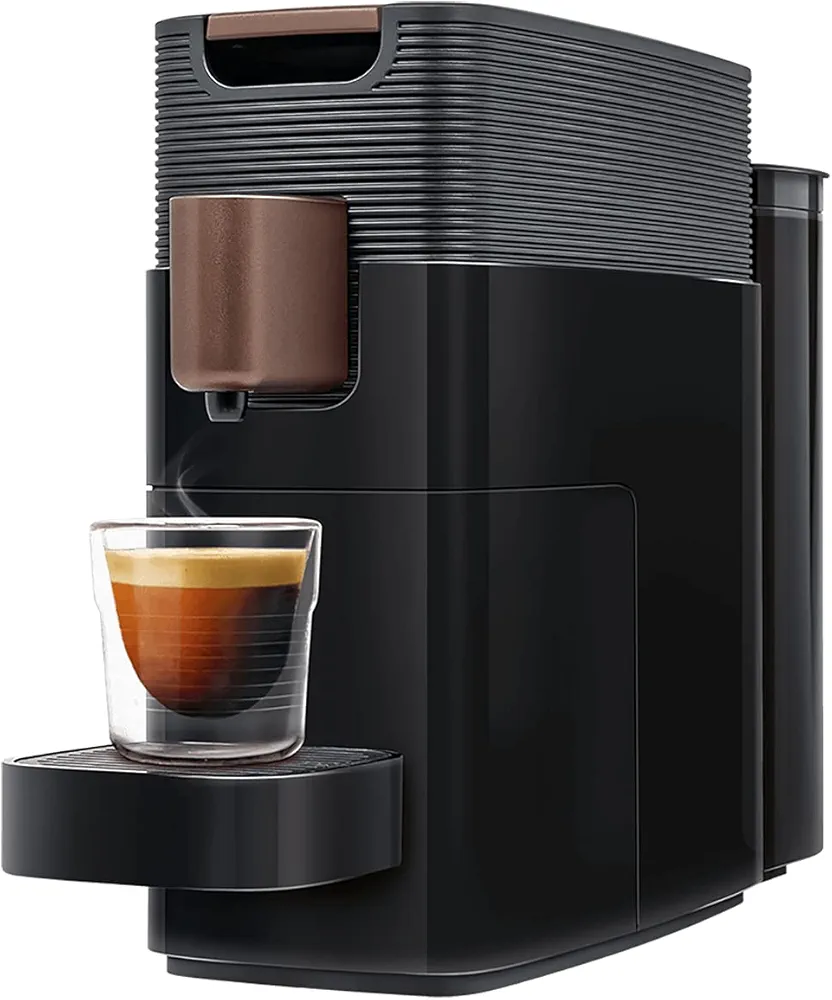K-FEE® ONE Single Serve Pods Coffee, Espresso, Milk Machine (Black/Copper) | Mill Coffee and Starbucks® Verismo* Compatible