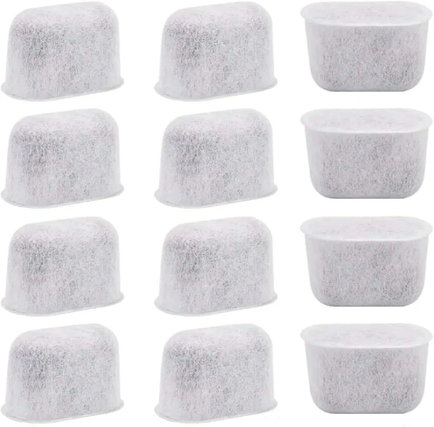 12-Pack Cuisinart Coffee Maker Filter Replacement All Cuisinart Coffee Maker Charcoal Filters Fit For Cuisinart DCC-1200 DGB-900BC CHW-12 SS-700 DGB-700BC DCC-3000 DCC-1100 DGB-625BC