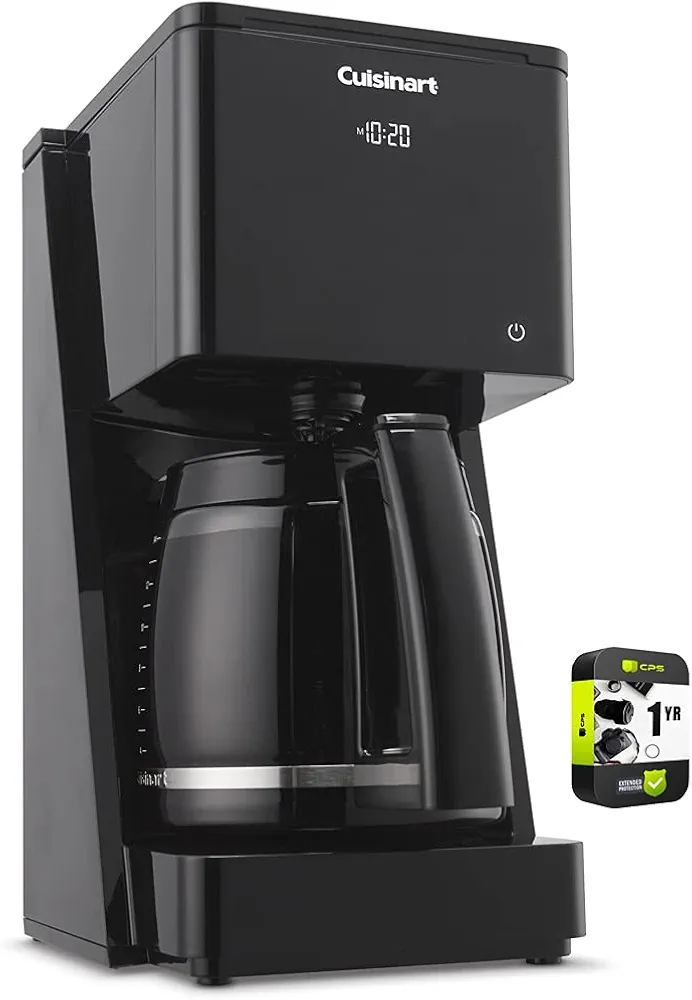 Cuisinart DCC-T20 Touchscreen 14-Cup Programmable Coffeemaker Bundle with 1 YR CPS Enhanced Protection Pack