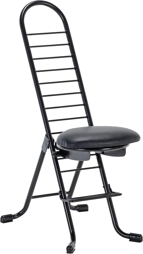 Vestil Worker Chair, One Size, Black