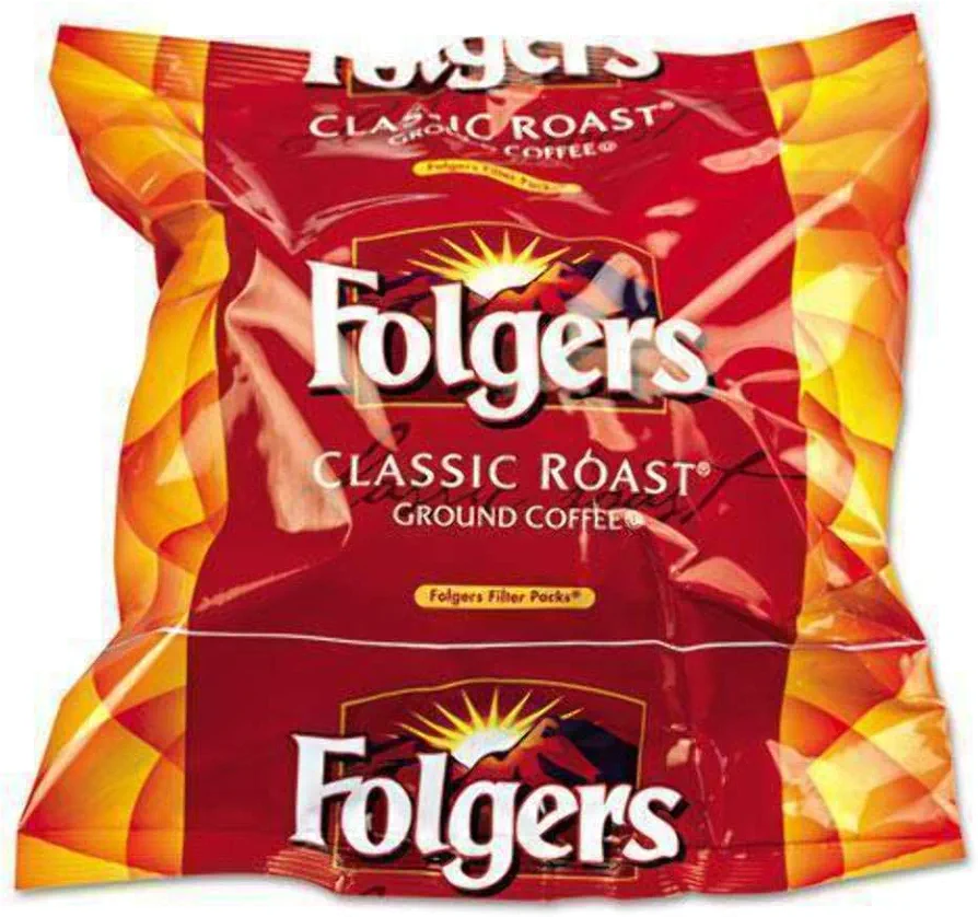 Folgers Classic Roast Coffee Filter Packs, 0.9 Oz, Box Of 160 Packs