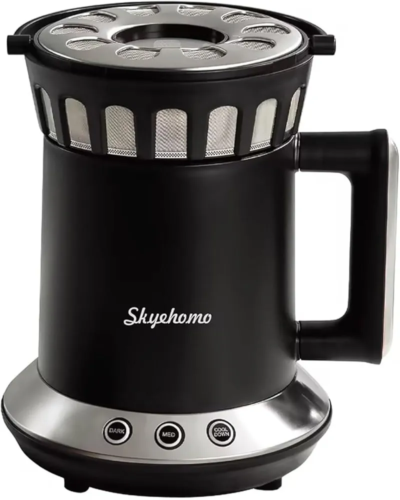 HOMOKUS Coffee Roaster Machine for Home Use - Two Baking Modes (Med and Dark) - One-Touch Control - Cooling Mode Included