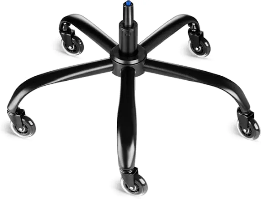 Sytopia Office Chair Base Replacement Bundles, Heavy Duty 352LBs, Reinforced to Repair Swivel Gaming Chair Bottom Part with 5 Universal Premium Casters and 1 Gas Lift Cylinder(Matte Black)