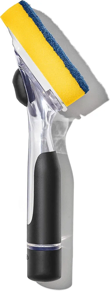 OXO NEW Good Grips Soap Dispensing Dish Scrub​, Yellow